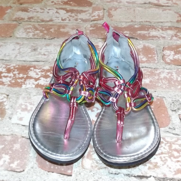 Healthtex Pink Spaghetti Sandals - Picture 1 of 2
